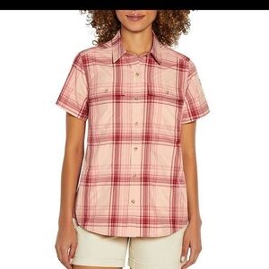 Women’s Pink Plaid Shirt